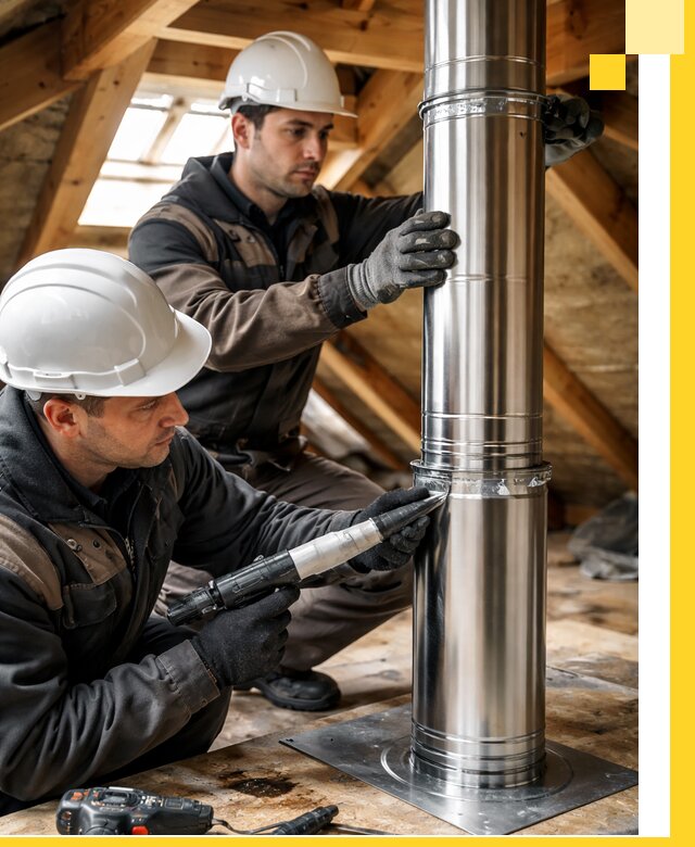 Монтаж дымоходов для каминов в Южном-Сахалинске с гарантией качества
