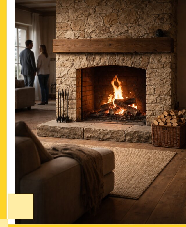 Открытые камины под ключ в Южном-Сахалинске от 154965 р. ЭриданЮжн