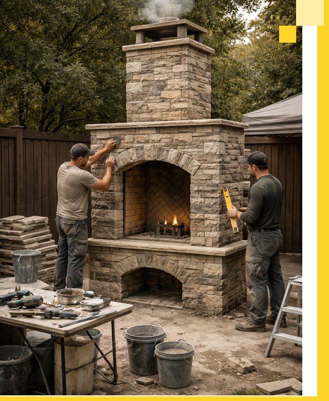 Проектирование и установка уличных каминов в Южном-Сахалинске