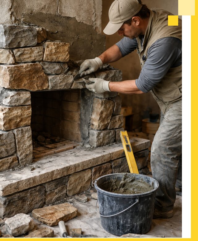 Изготовление и установка каменных каминов под ключ в Южном-Сахалинске