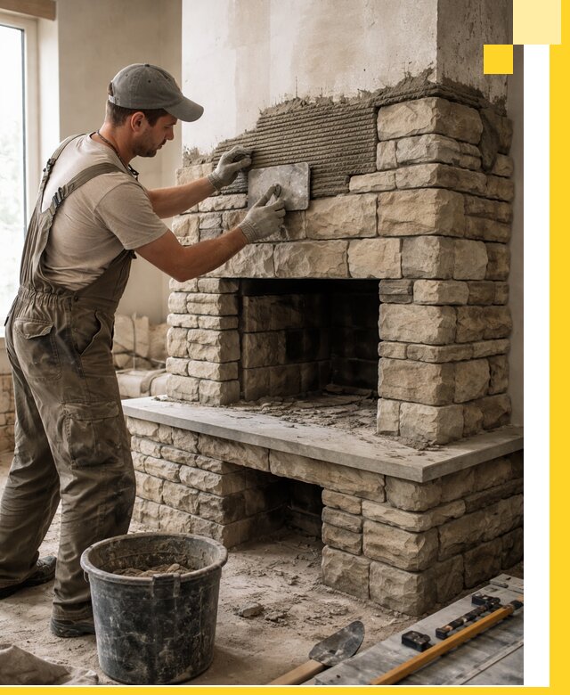 Строительство каминов под ключ в Южном-Сахалинске от проектирования до монтажа