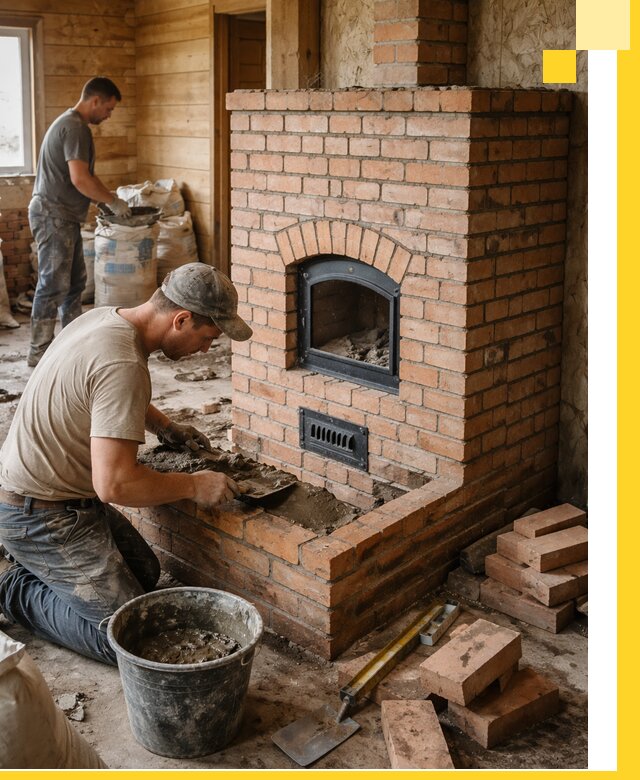 Профессиональное строительство печей в Южном-Сахалинске под ключ