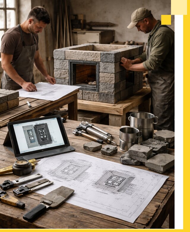 Разработка проектов печей с согласованием и монтажом в Южном-Сахалинске