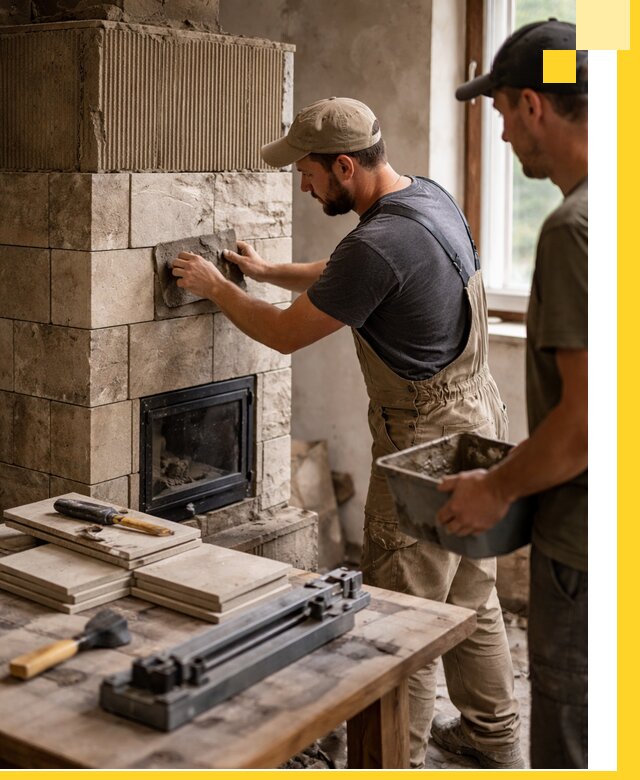 Профессиональная облицовка печей в Южном-Сахалинске: керамика и камень