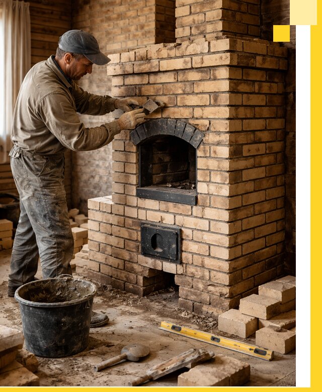 Кирпичные печи под ключ в Южном-Сахалинске: проектирование и кладка