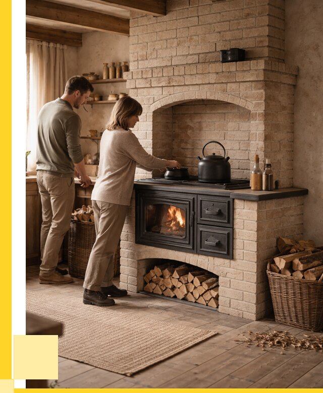 Печи с плитой в Южном-Сахалинске от 46490 р. | ЭриданЮжн — кирпичная печь