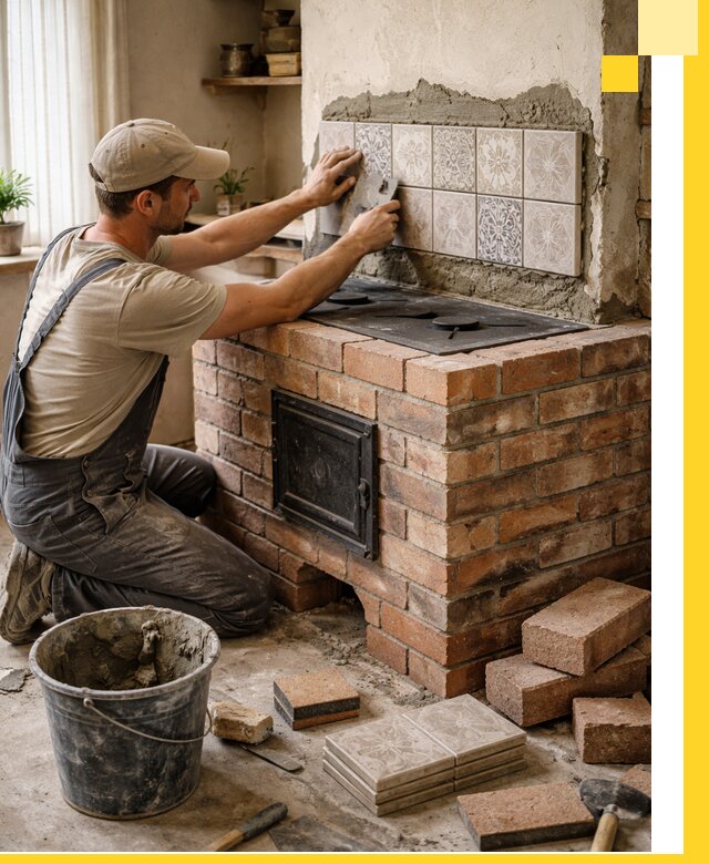 Печи с плитой на заказ монтаж гарантия и сервис в Южном-Сахалинске