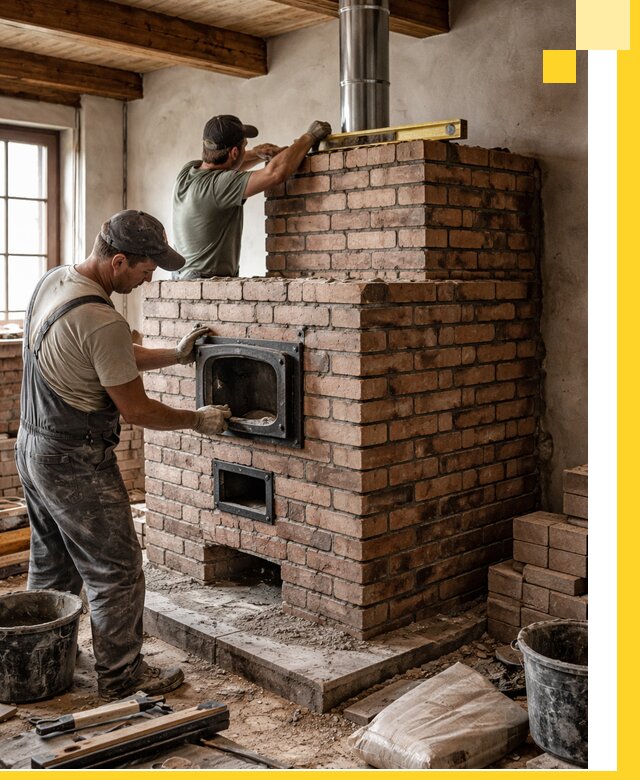 Печи для загородного дома под ключ в Южном-Сахалинске — монтаж и сервис