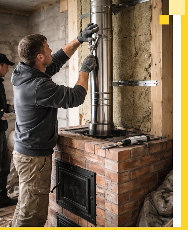 Изготовление и монтаж печей и дымоходов под ключ в Южном-Сахалинске