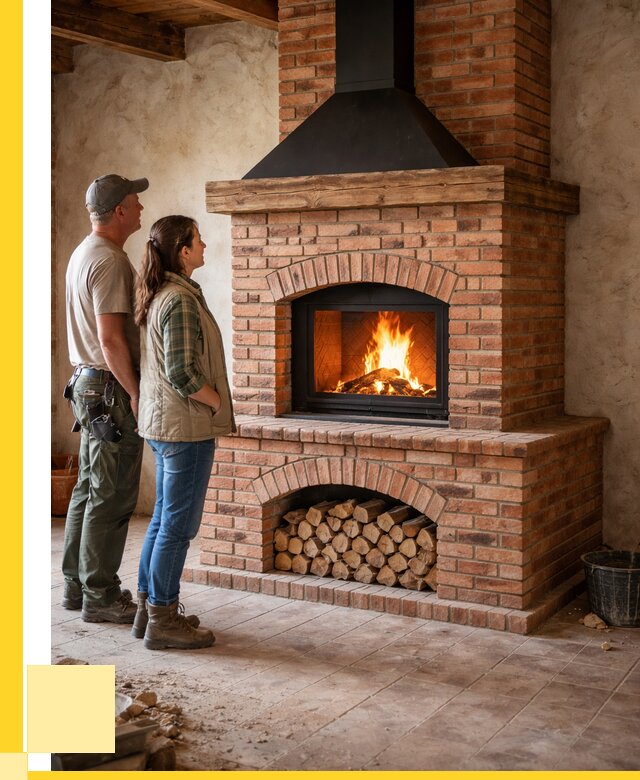 Печи камины из кирпича в Южном-Сахалинске от 123972 р. | ЭриданЮжн