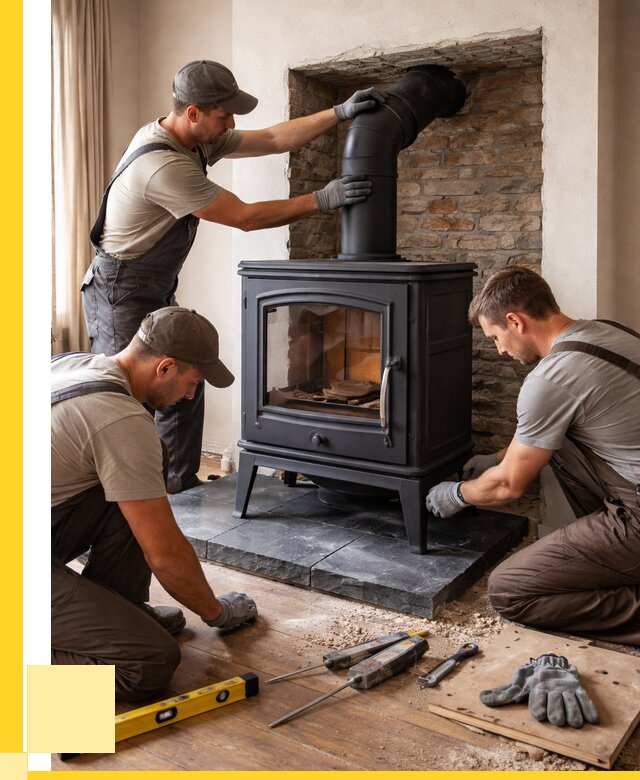 Монтаж печи камина в частном доме в Южном-Сахалинске от 25828 р. | ЭриданЮжн