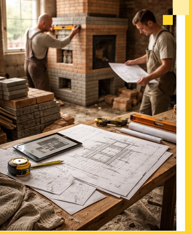 Проекты печей и каминов с индивидуальным дизайном в Южном-Сахалинске