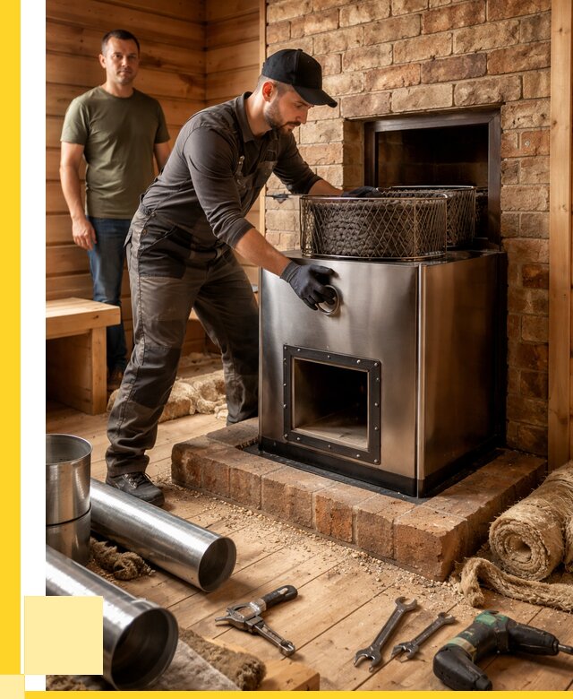 Монтаж банных печей под ключ в Южном-Сахалинске от 18596 р., ЭриданЮжн