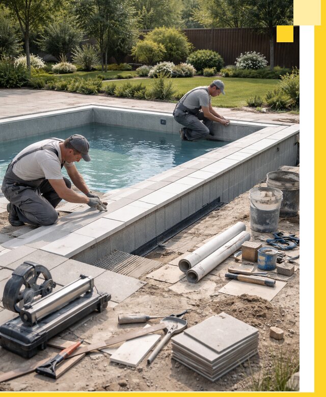 Строительство открытых бассейнов под ключ в Южном-Сахалинске профессионально