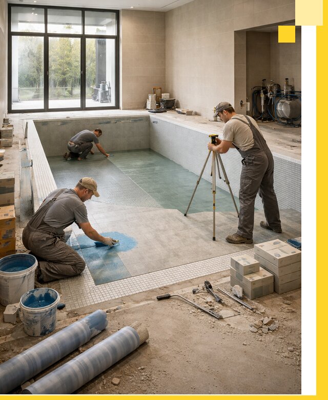 Проект и строительство закрытых бассейнов в Южном-Сахалинске под ключ