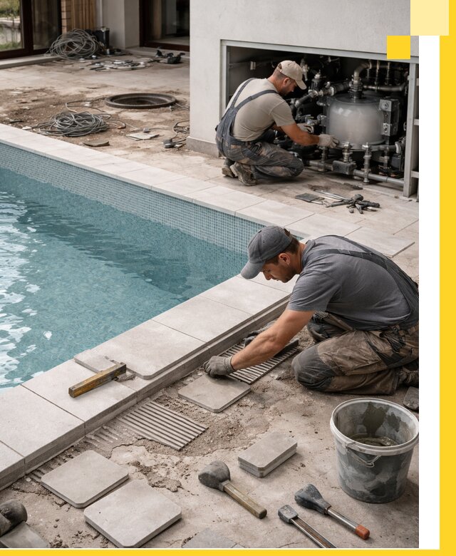 Строительство и монтаж бассейнов в коттедже в Южном-Сахалинске