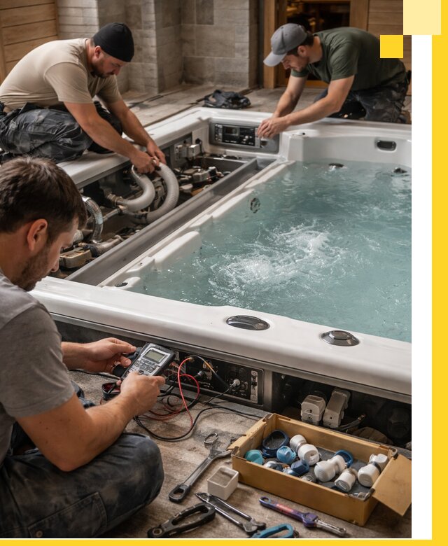 Гидромассажные бассейны под ключ в Южном-Сахалинске, дизайн и монтаж