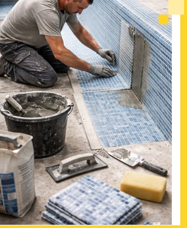 Укладка и ремонт мозаики для бассейнов под ключ в Южном-Сахалинске