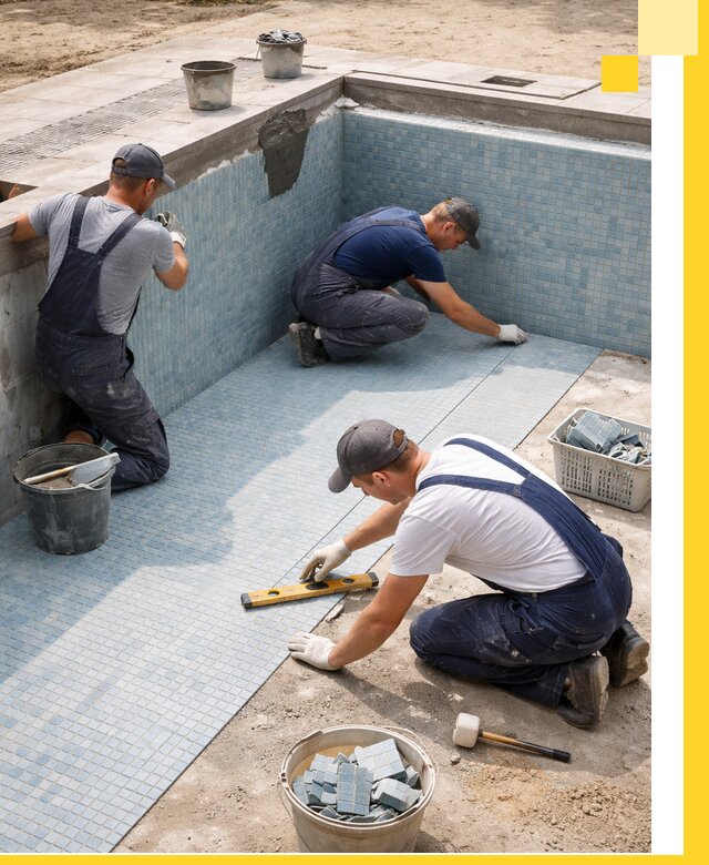 Укладка и установка плитки для бассейнов под ключ в Южном-Сахалинске