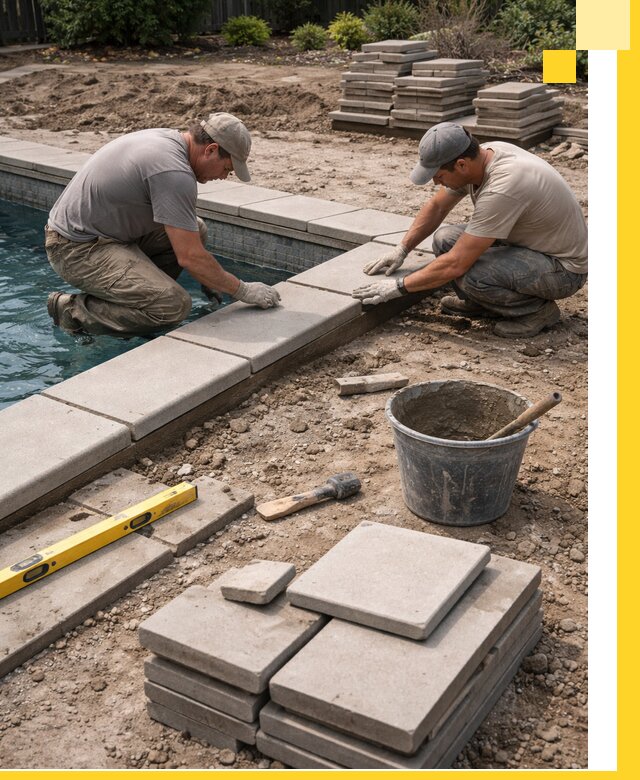 Установка и изготовление копингового камня для бассейнов в Южном-Сахалинске