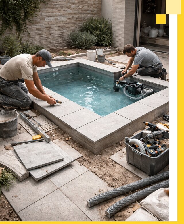 Мини бассейны под ключ в Южном-Сахалинске, дизайн и установка