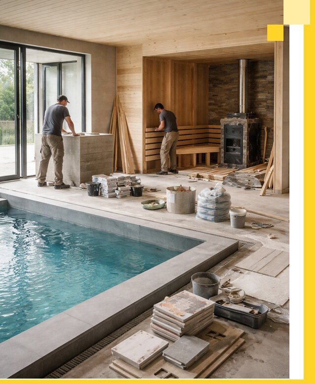 Проектирование и строительство бань с бассейном в Южном-Сахалинске