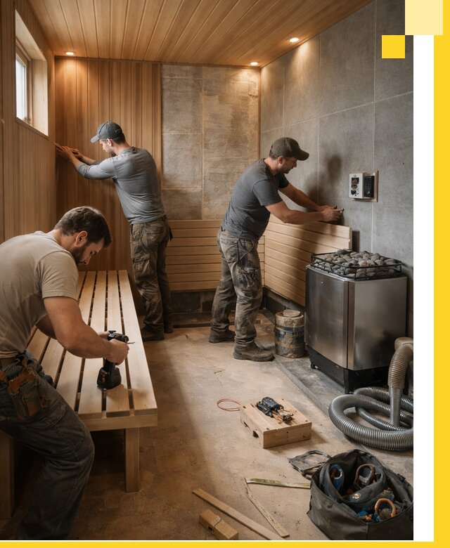 Сауны под ключ в Южном-Сахалинске, проектирование, строительство, отделка