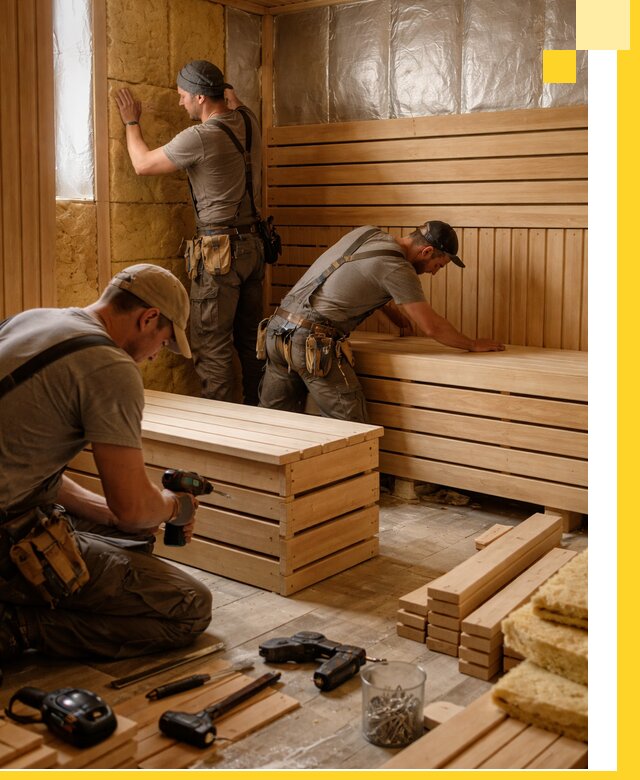 Профессиональное строительство саун под ключ в Южном-Сахалинске