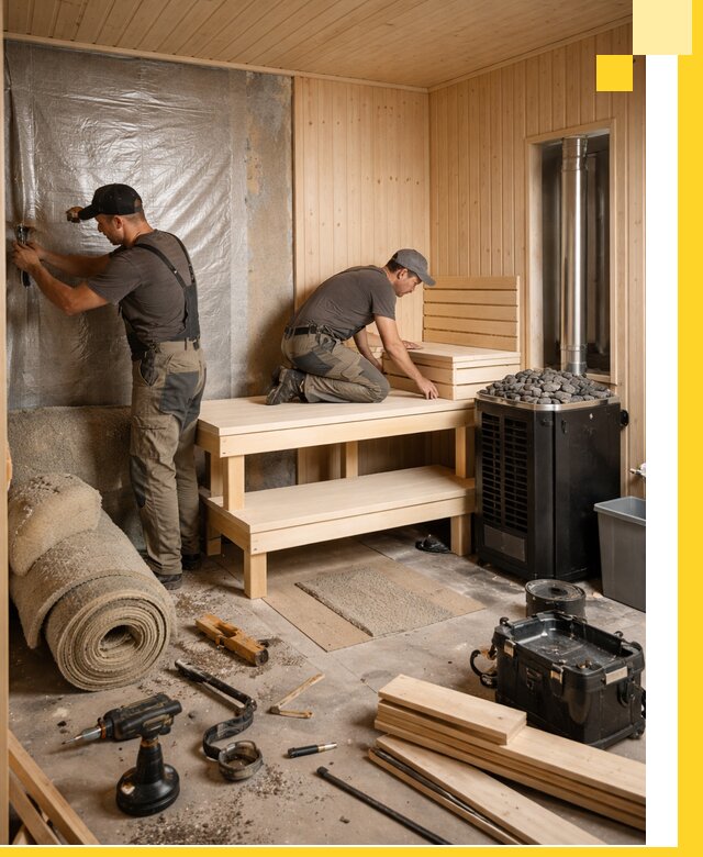 Проекты саун под ключ в Южном-Сахалинске дизайн и строительство