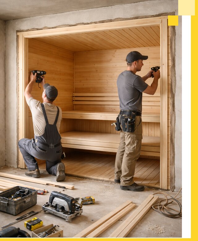 Монтаж саун под ключ в Южном-Сахалинске — проектирование и установка