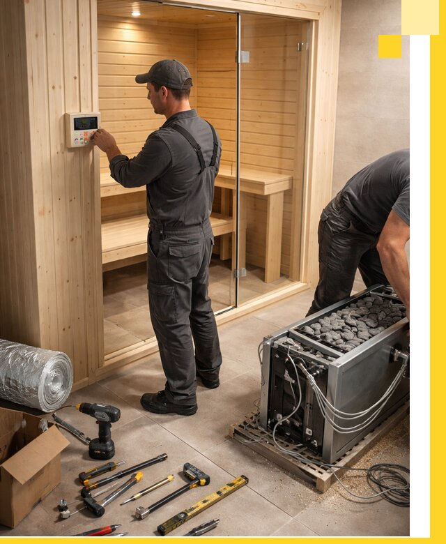 Поставка, установка и монтаж электрических саун в Южном-Сахалинске