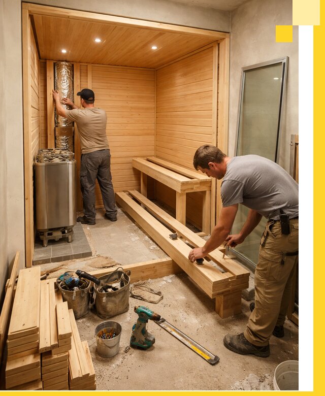 Проектирование и установка домашних саун под ключ в Южном-Сахалинске