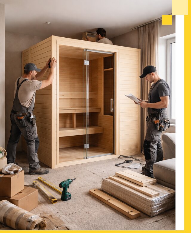 Установка и благоустройство саун в квартире в Южном-Сахалинске