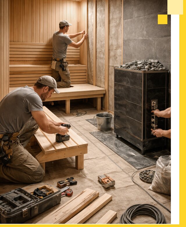 Дизайн и строительство интерьерных саун под ключ в Южном-Сахалинске