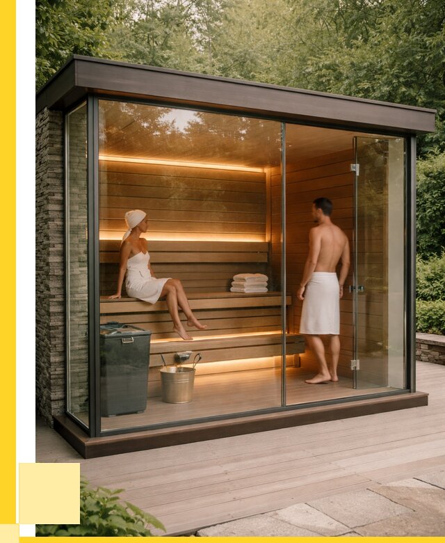 Сауна стеклянная и двери для сауны в Южном-Сахалинске от 258275 р. | ЭриданЮжн