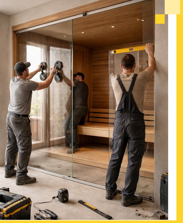 Производство и монтаж стеклянных саун под ключ в Южном-Сахалинске