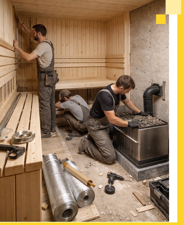 Индивидуальные сауны на заказ в Южном-Сахалинске под ключ, проект и монтаж