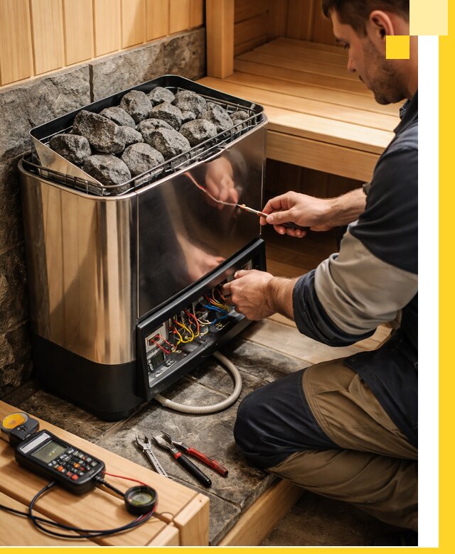 Продажа и установка электрокаменок для саун в Южном-Сахалинске