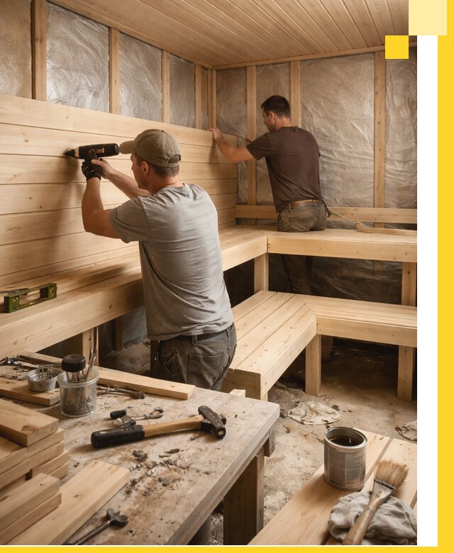 Профессиональная отделка бань и саун под ключ в Южном-Сахалинске