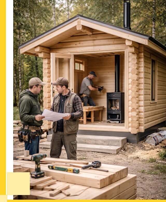 Монтаж бань под ключ в Южном-Сахалинске — от 206620 р. | ЭриданЮжн