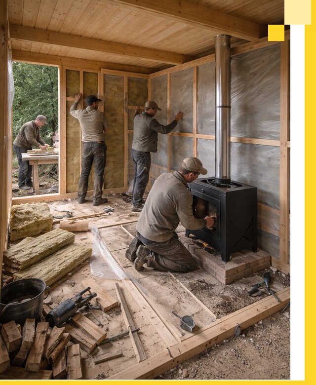 Профессиональный монтаж бань под ключ в Южном-Сахалинске для дома