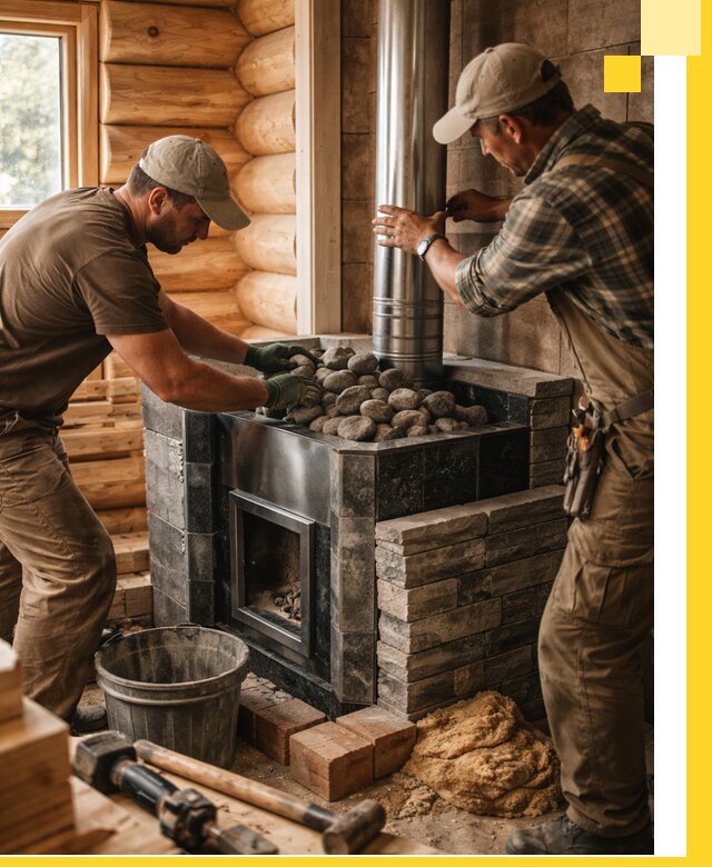 Строительство и отделка русских бань под ключ в Южном-Сахалинске