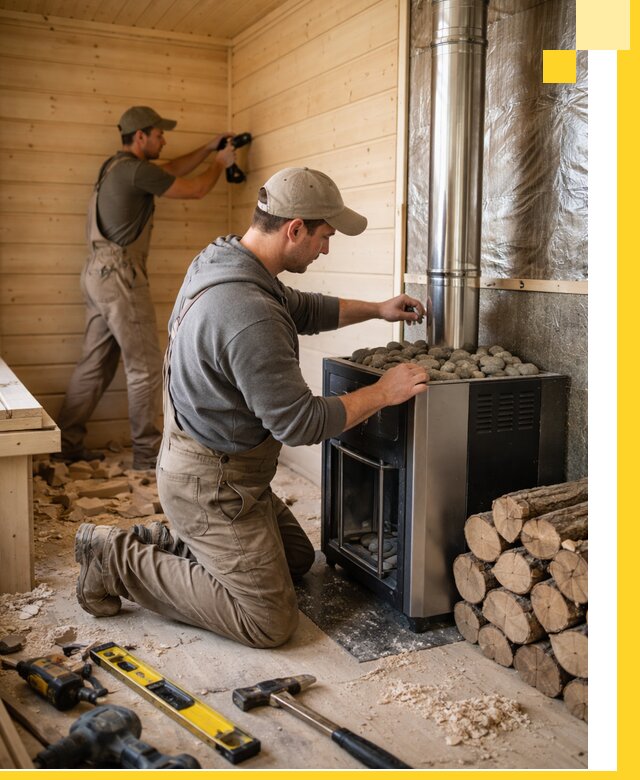 Строительство деревянных бань под ключ в Южном-Сахалинске проекты и монтаж