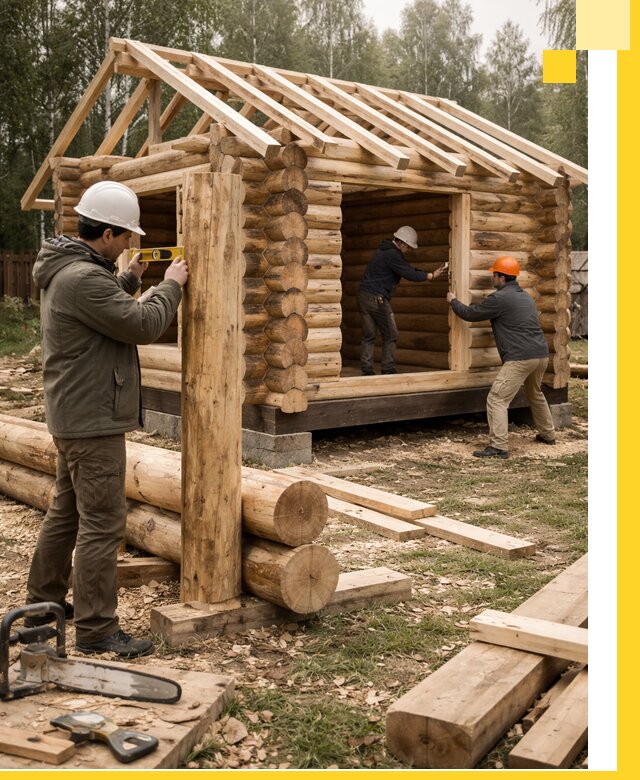 Строительство бань для дачи под ключ в Южном-Сахалинске с доставкой и монтажом