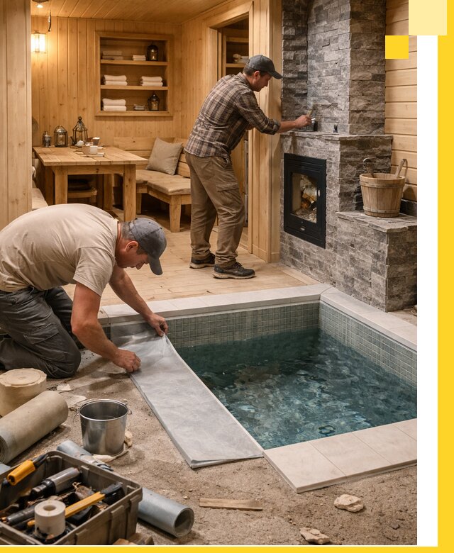 Строительство бань с комнатой отдыха под ключ в Южном-Сахалинске