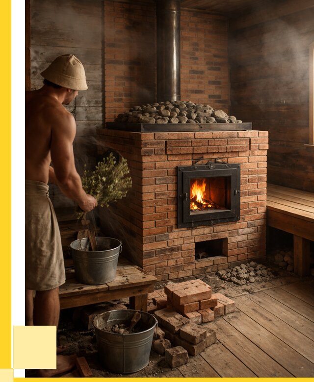 Кирпичные банные печи в Южном-Сахалинске от 92979 р. | ЭриданЮжн