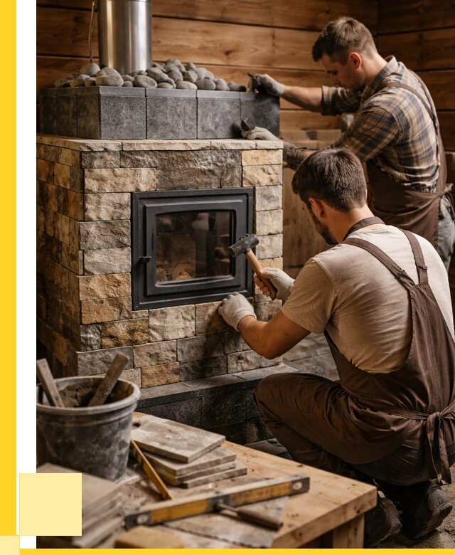 Облицовка банной печи в Южном-Сахалинске от 15497 р. | ЭриданЮжн