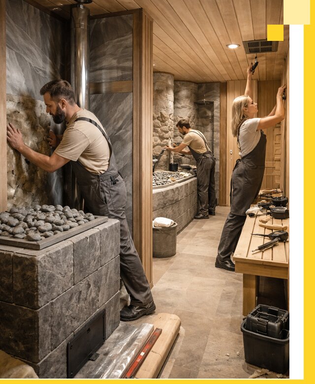 Строительство бань и SPA процедур в Южном-Сахалинске под ключ и отделкой