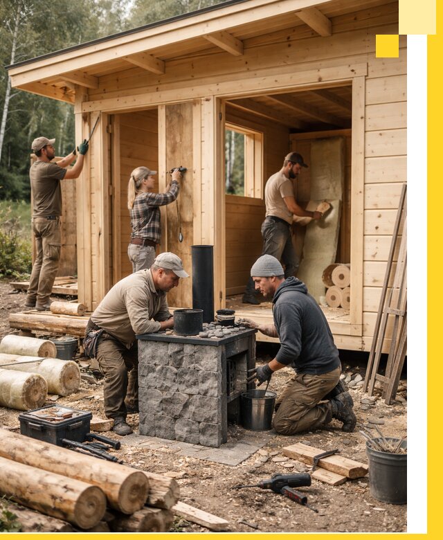 Купить баню под ключ в Южном-Сахалинске строительство монтаж отделка