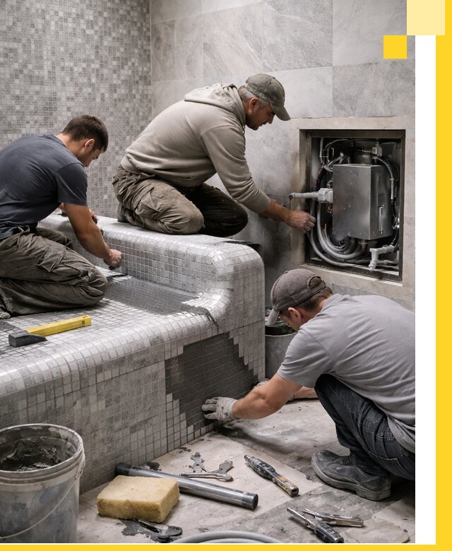 Проекты хамамов под ключ в Южном-Сахалинске и дизайн и строительство